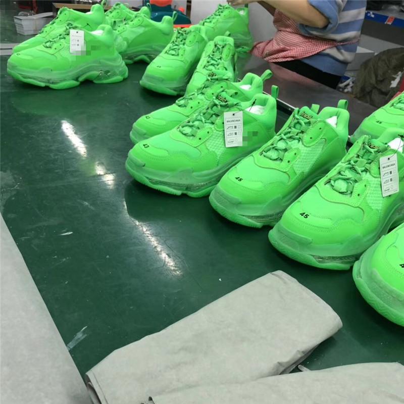 PK GOD PARIS TRIPLE S TRAINER All Green ready to ship